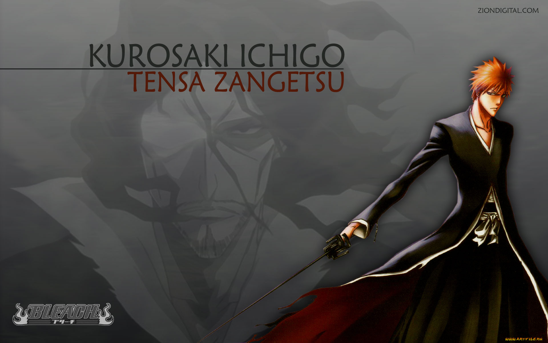 , bleach, kurosaki, ichigo, zangetsu